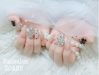 ネイルサロンソアレ(SOARE)の写真/【口コミ◎◆スカルプ/長さだし/持ち込みアート】『すらっとした指先』『理想のデザイン』が叶うサロン