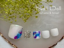 ネイルドール(Nail Doll)/フット　ブルーニュアンス