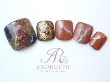 アンドルーチェ 芦屋モンテメール店(ANDRUCHE)/大理石フットネイル