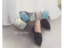 ネイルサロン アミティエ(Nail Salon Amitie)/マ-ブルシェルフラワ-foot nail