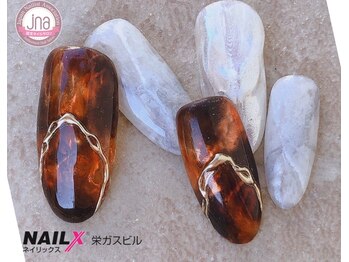 ネイリックス 栄ガスビル(NAILX)/べっ甲ネイル☆