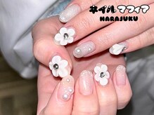 ネイルマフィア 原宿(NAIL MAFIA)/春ネイル/お花/ピンクネイル