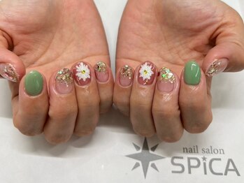 スピカ(SPiCA)の写真/通いやすい価格設定が嬉しい♪パラジェル◎【定額トレンドアートコース（オフ・ドライケア込）￥6600】