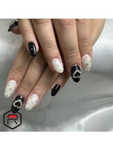 東海最大級ネイルサロン by レディスペネイル 名駅店/モノクロネイル