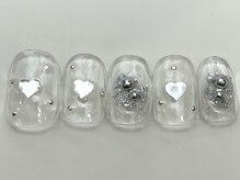 ネイルメゾン 天神店(NAIL MAISON)/ホログラムハート冬¥4550