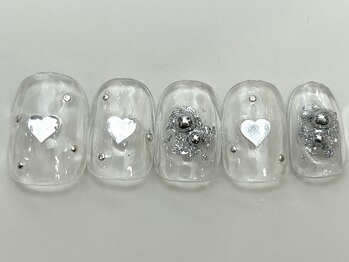 ネイルメゾン 天神店(NAIL MAISON)/ホログラムハート冬¥4550