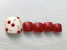 ペルルネイル(perle nail)/フットデザイン　さくらんぼ