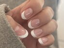 フレンチ ジェルネイル シンプル
