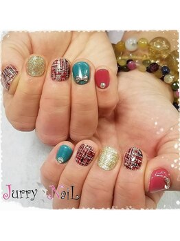 ジュリーネイル 所沢店/ツイードネイル
