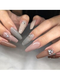 シンプル/長さ出し/ストーン