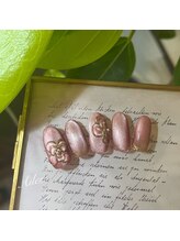 エールネイル(Ailes nail)/マグネットフラワーネイル