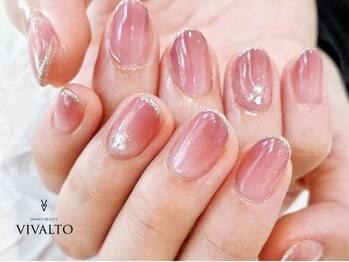 ワールド ビューティ ヴィヴァルト 宝塚店(WORLD BEAUTY VIVALTO)/グラデーション/上品ネイル