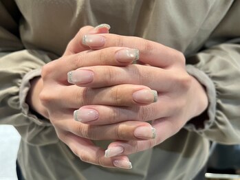 ファンクションネイルズ 表参道 原宿(FUNCTION NAILS)/ラメフレンチ