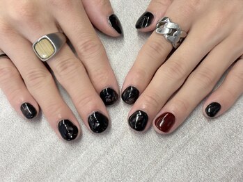 ローランリム(LORAN Lim)/マーブル柄メンズネイル★