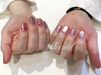 アクイユ 銀座店(ACCUEIL)/秋チェックネイル