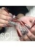 【人気No.1】長さ出し＋アートやり放題¥13,000→¥11,500