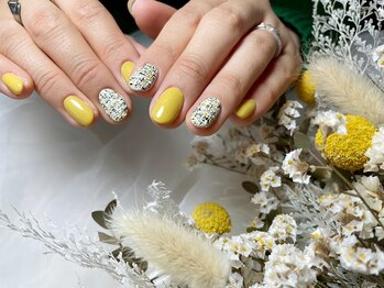 サロンドフォーエイチ(salon de 4H)/マスタードカラーでツイード♪