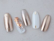 ネイルサロン ラグゼ(Nail salon Luxe)/ミラーキラキラネイル