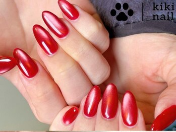 赤マグネットネイル/ワンカラー