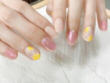 08ネイル(08 nail＆school)/ミモザネイル☆