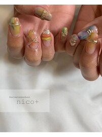 爽やかアクセサリーネイル