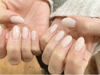 アイネイルズ 渋谷店(I nails)/【Saki.o】シンプルドットネイル