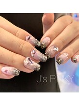 ネイルスペース ジェイズ ピンキー(NAIL SPACE J's PINKY)/キラキラ韓国ネイル