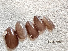 ルークネイル 恵比寿店(LUKE NAIL)/クリアワンホンネイル　秋冬