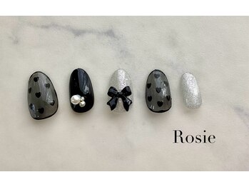 ロージィ(Rosie)/ハートドットホロネイル