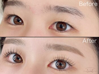 トリート 芦屋店(treat)/まつげパーマ＋【眉毛】ワックス