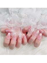 ポミーネイル 池袋店(pomynail)/チークフレンチネイル