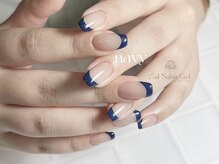 シエル バイ アンテリジャン(Ciel By Antellijan)/ネイビーフレンチネイル