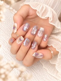 パープル マグネット 星