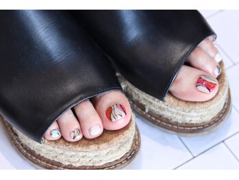 キダチ(Kidati)/プッチ柄フットネイル