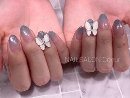 バタフライネイル￥8800