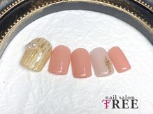 ネイルサロン トゥリー(TREE)/ゴールドミラーラインフット！