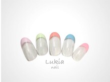 ルキア(Lukia)/カラフル◇フレンチネイル