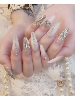 ローラネイル(Roller nail)/スカルプストーン乗せ放題¥12500