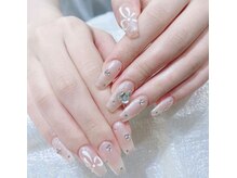 アモールビューティー 新宿店(Amor Beauty)/チップ長さだしワンホンネイル