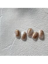 リファインネイル(refinenail)/ブロンズもやもやネイル