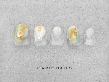 マリーネイルズ 近鉄あべのハルカス店(MARIE NAILS)/新規様7000円 クリア 0310b