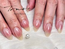 トラストネイル 佐野店(TRUST Nail)/チーク×オーロラフレンチ