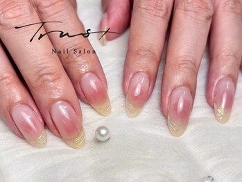 トラストネイル 佐野店(TRUST Nail)/チーク×オーロラフレンチ