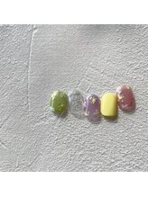 リファインネイル(refinenail)/ニュアンスミラーフラワー