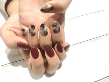 アース コアフュールボーテ 新潟中野山店 (EARTH Coiffure beaute')/アシンメトリーネイル　￥7980