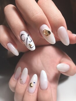 イニシャル手書きアート