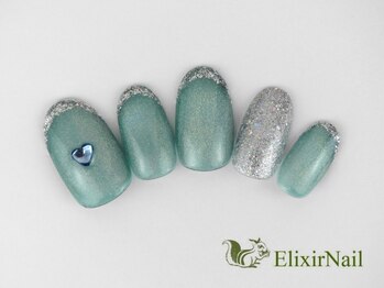 エリクサーネイル 神田(Elixir Nail)/シンプル/クーポン使用
