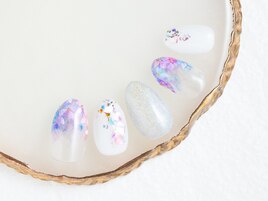 手描きアジサイネイル