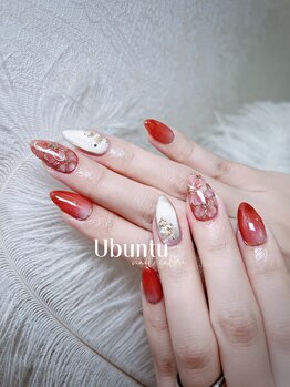 ウブントゥ(Ubuntu)/花アートミラー　マーブルネイル