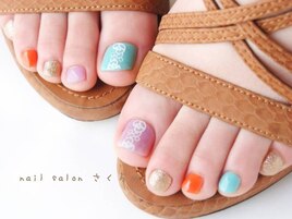 カラフルフットデザインジェル
